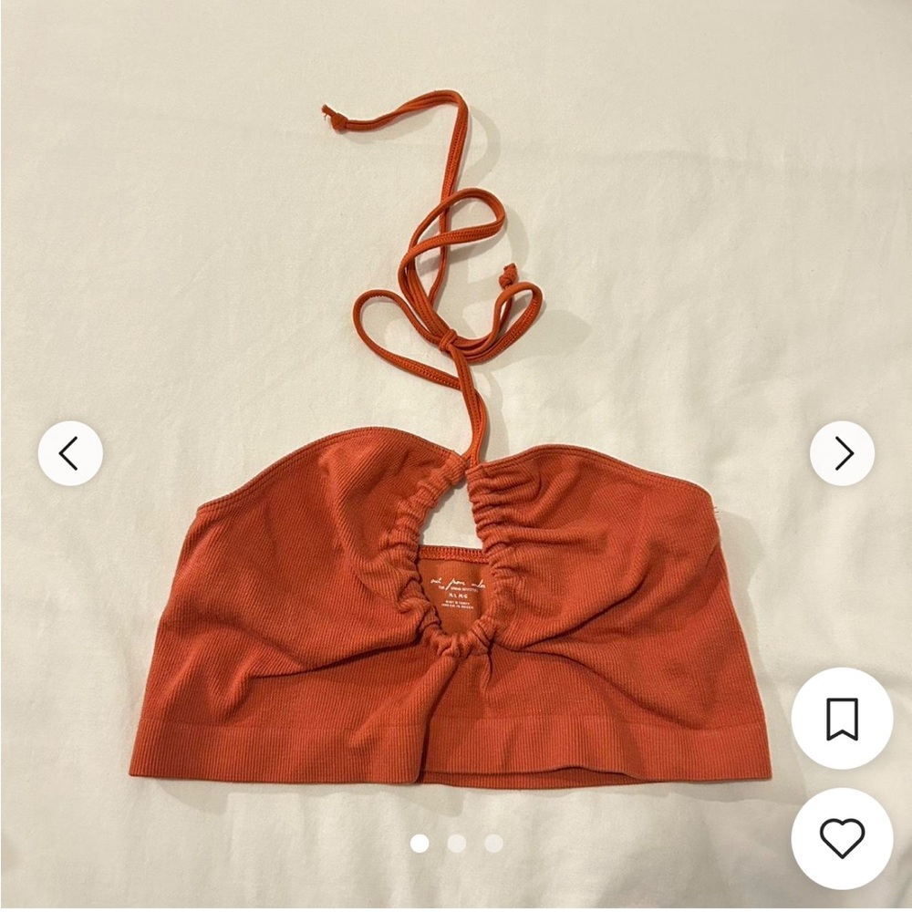 Urban Outfitters Out From Under Green Cropped Halter Top - Brand New Size M/L.